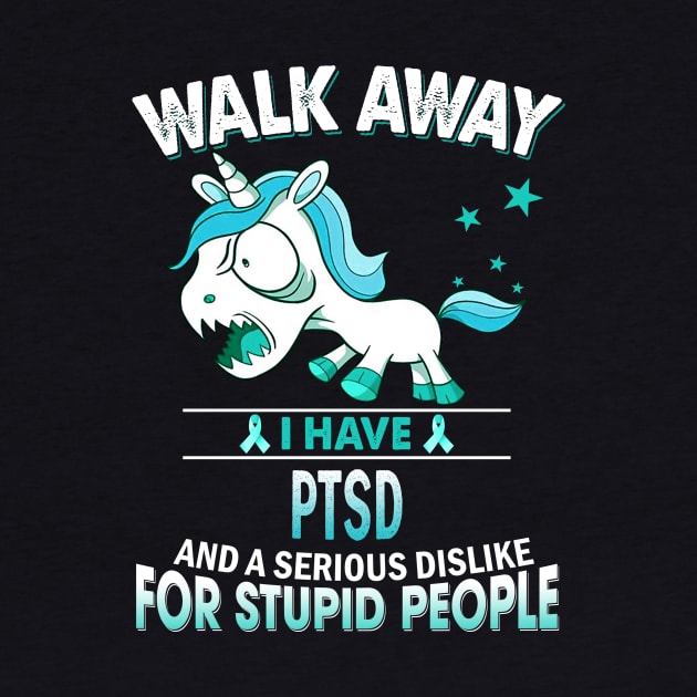 funny ptsd grumpy unicorn warrior by TeesCircle